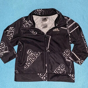 ADIDAS long sleeve zip up jacket 2 pockets NEW size 12 mo.